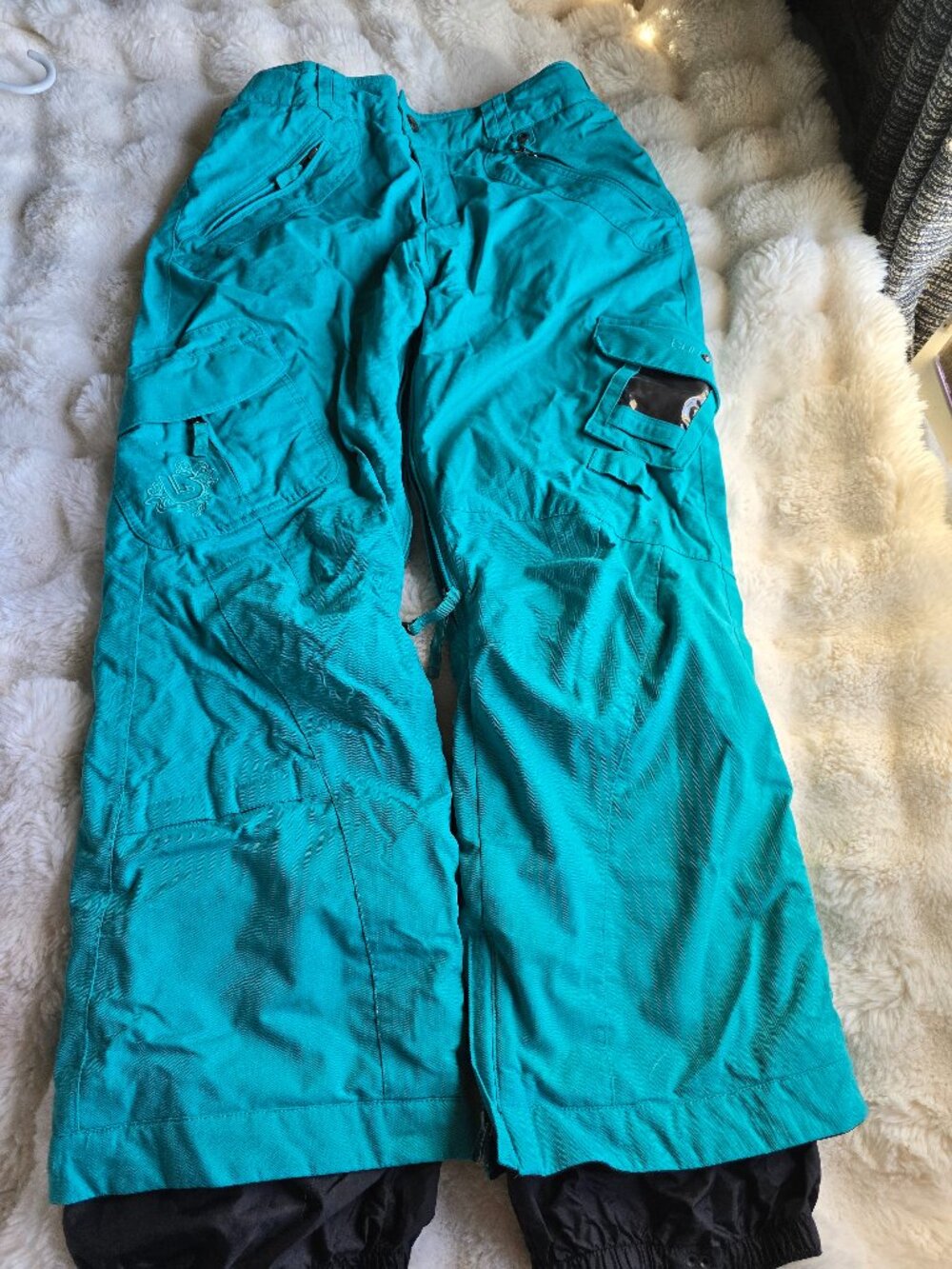 Burton Dry Ride Womens Tiffany Blue Snowboard Pants